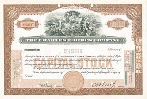 Charles E. Hires Co. - Specimen Stock Certificate